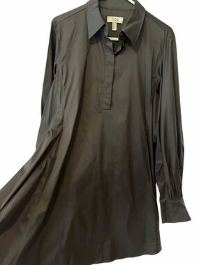 COS Black Long Sleeve Shirt Dress